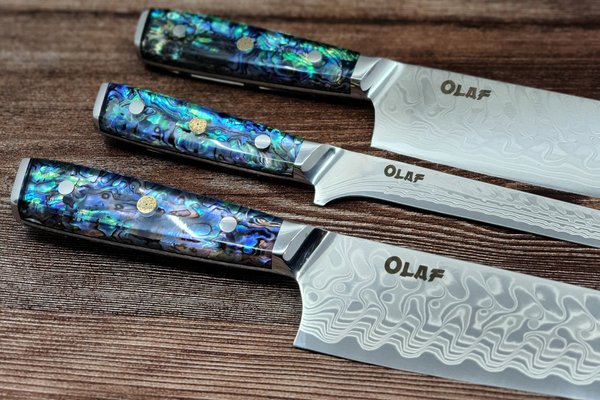 personally engraved Damask knives by Devil's Hole