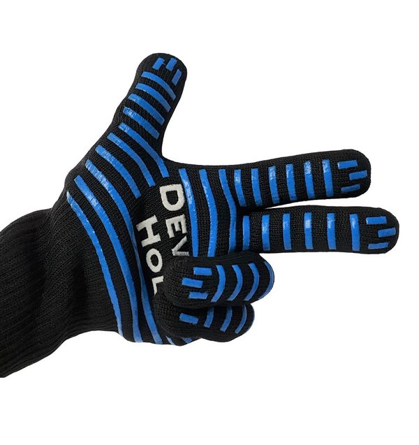 Devil's Hole® Heat Resistant BBQ Gloves | Oven Gloves | 500°C | Non-slip | BBQ Gloves