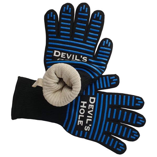 Devil's Hole® Heat Resistant BBQ Gloves | Oven Gloves | 500°C | Non-slip | BBQ Gloves