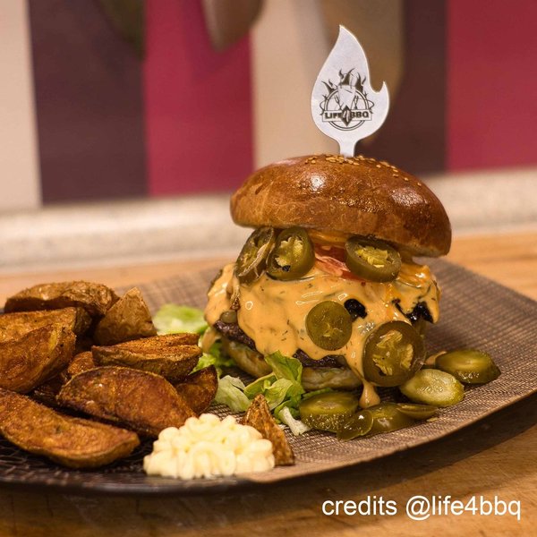 Devil's Hole® Burgerspieß | Burgerspiesse mit Logo | Burgerspieße mit Gravur