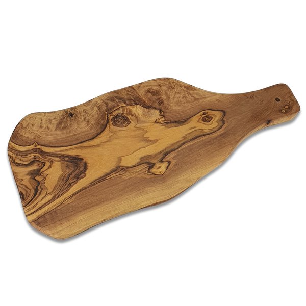 Devil's Hole® olive wood board | with handle| 30 x 15 x 2 cm | Serving Board | Vesperboard