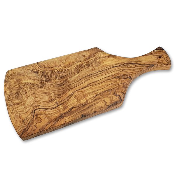 Devil's Hole® olive wood board | with handle| 39 x 16,5 x 2 cm | Serving Board | Vesperboard