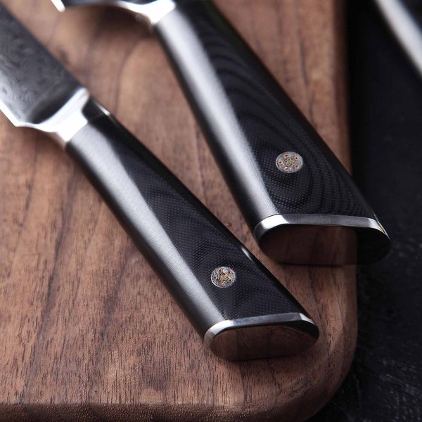 Devil's Hole® Damask Knife | Santoku Knife | Professional Chef Knife | extremely sharp kitchen knife