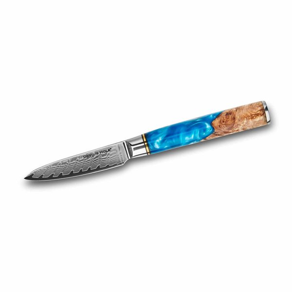 Devil's Hole® Deep Blue Damask Knife | paring knife 3.5 inch | 67 layers | Second Choice