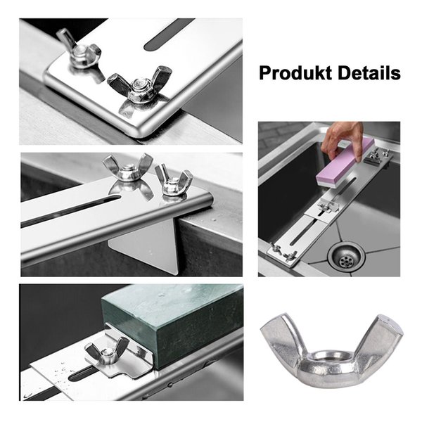 304 stainless steel grindstone bracket sink - adjustable 30-43 cm sink