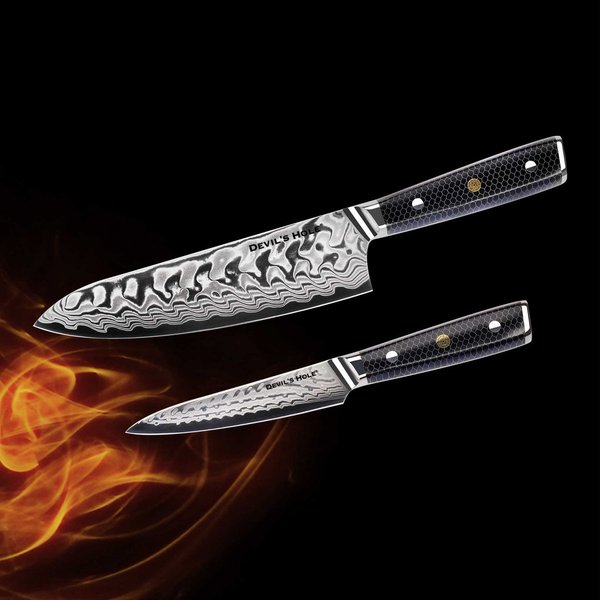 Devil's Hole® Honeycomb Series Set of 2 | Chef's knife & utility knife